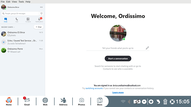 Discover Skype's functions - Tutorials Ordissimo (Ordissimo v4) | Ordissinaute