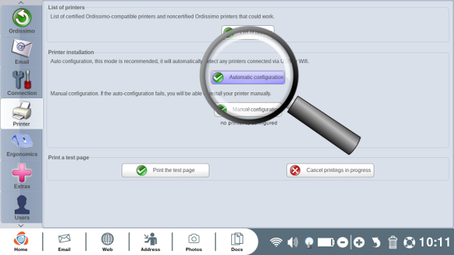 Configuration automatique